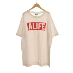 エーライフ alife BASIC STUCK TEE Tシャツ 半袖 プリント L 白 ホワイトのサムネイル