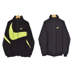 ナイキ NIKE リバーシブル フリース ジャケット ボア XS 黒 ブラック ☆AA★のサムネイル