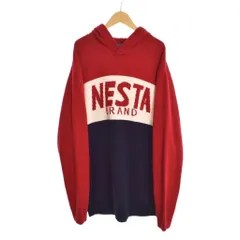 ネスタブランド NESTA BRAND ニット パーカー フーディー XL 赤 レッドのサムネイル