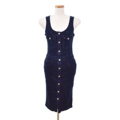 ロンハーマン R.H.vintageノースリーブ デニムワンピース バックリボン