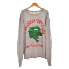 グッチ GUCCI 18SS Panther Sweatshirts パンサー スウェット トレーナー プルオーバー 長袖 M グレー 475532 X3N62のサムネイル