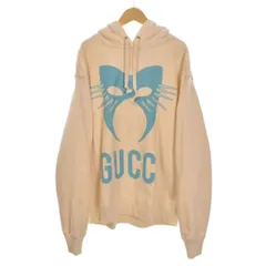 グッチ GUCCI マニフェスト プリント パーカー フーディー M アイボリー 569828 ☆AA★のサムネイル