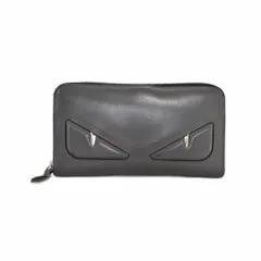 フェンディ FENDI バグズアイ ラウンドジップ 長財布 ロングウォレット グレー 7M0210 ☆AA★のサムネイル