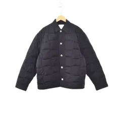 ボッテガヴェネタ BOTTEGA VENETA ナイロンジャケット 上着 襟付き イントレチャート 編み目 フロントボタン L 黒 ブラック 701810 VF4K0のサムネイル