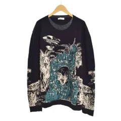ヴァレンティノ ヴァレンチノ  VALENTINO 刺繍 ニット セーター 長袖 総柄 L 黒 ブラック UV3KC09Z6LNのサムネイル