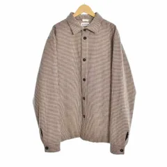 ジルサンダー JIL SANDER 18AW チェック柄 シャツ ジャケット 長袖 48 茶 ブラウン JSMN400136のサムネイル