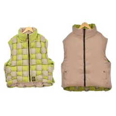 キャピタル kapital KEEL VEST ウィービングベスト リップストップナイロン リバーシブル L 緑 グリーン グレー EK-788SJA ☆AA★のサムネイル