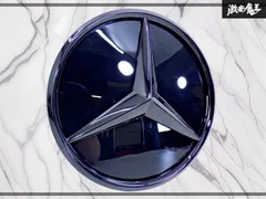 【美品 / ストア出品】社外 メルセデスベンツ X253 GLCクラス W166 GLEクラス エンブレム スリーポインテッドスターエンブレム ブラック 黒のサムネイル