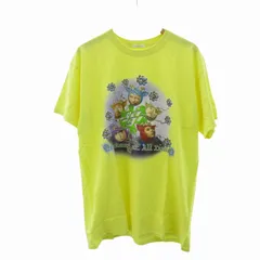 アトモス atmos ピンク ヤギ Tシャツ プリント 黄色 イエロー 約XLのサムネイル