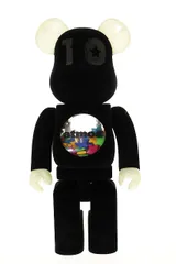 ベアブリック BE@RBRICK × ATMOS 10TH ANNIVERSARY 400% メディコムトイ アトモス 10周年 コラボ フィギュア スケルトン ブラック 黒 【ブランド古着ベクトル】【中古】▲260504のサムネイル