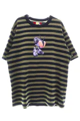 シュプリーム SUPREME × JUNYA WATANABE COMEE DES GARCONSMAN 21AW STRIPE S/S TEE KHAKI SIZE L ジュンヤワタナベ コムデギャルソン ストライプ ボーダー 半袖 Tシャツ 260409のサムネイル