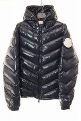 美品MONCLER ネイビー ジャケット　モンクレール　フード　6A 116 MONCLER ダウンジャケット ネイビー フード付き - メルカリ