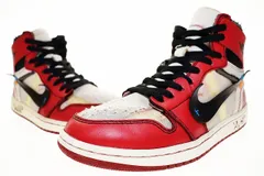 ナイキ NIKE THE 10 AIR JORDAN 1 OFF-WHITE CHICAGO 2017 26.5cm AA3834-101 AJ1 ザ テン エア ジョーダン I オフホワイト コラボ シカゴ カラー 【中古】☆AA★▲■250627のサムネイル