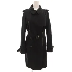 バジーレ BASILE 28 トレンチコート 40 黒 ブラック ダブルブレスト ベルト付き /TQのサムネイル