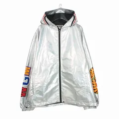 アベイシングエイプ A BATHING APE AURORA SHARK HOODIE JACKET オーロラシャークフーディージャケット ブルゾン XL シルバー 001LJE801016Xのサムネイル