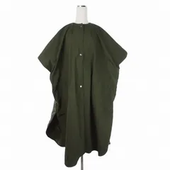 ミュラー オブ ヨシオクボ muller of yoshiokubo BACK QUILT PONCHO キルティングオーバーコート ポンチョ ジャケット FREE カーキ MLF22704のサムネイル