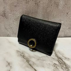 Y2730 ブルガリ BB ロゴクリップ レザー 二つ折長財布 - メルカリ