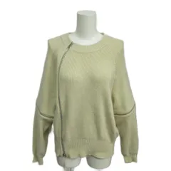 メゾンスペシャル MAISON SPECIAL Zip Fastener Docking Design Knit Wear ニット セーター 長袖 ２WAY F アイボリーのサムネイル