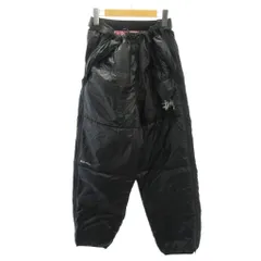 ステューシー STUSSY 美品 MICRO RIPSTOP DOWN PANT イージーパンツ ダウン ロゴ プリント S 黒 ブラック 0313のサムネイル