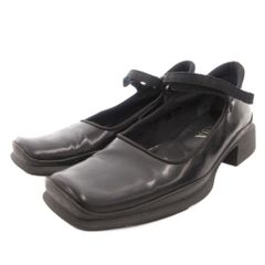 美品】PRADA プラダ レザー シューズ 黒 革靴 パンプス メリージェーン