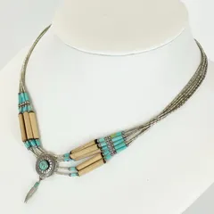 ナバホ族 シルバー ターコイズ ペンダント/24-2803Mのサムネイル