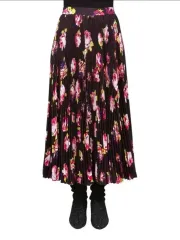 MSGM ローズ プリント プリーツ ロング スカート 38サイズのサムネイル