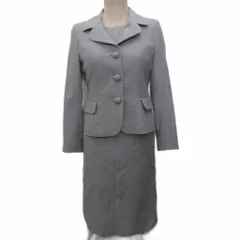 クレージュ courreges セットアップ フォーマル テーラードジャケット ワンピース ブレザー シングル 半袖 ミモレ ロング 7AR グレー EXNAM-02890のサムネイル