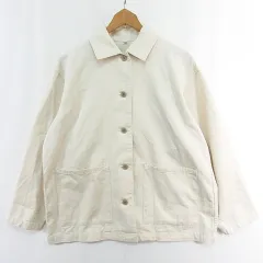 無印良品 良品計画 MUJI ジャケット 長袖 綿 S アイボリー kz14289のサムネイル