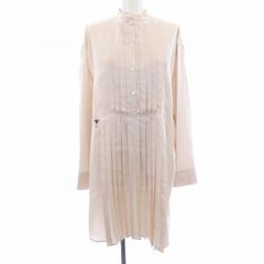 美品✨️ディオール 24SS ロングワンピース プリーツ レース襟 黒 M