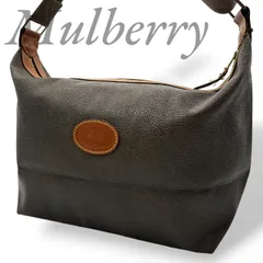【B5682】 Mulberry マルベリー ショルダーバッグ 斜め掛け PVC ブラウン ホーボー ファスナー レディース 大容量のサムネイル