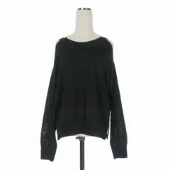 メゾンマルジェラ 1 Maison Margiela 1 15SS オープンショルダー ニット セーター 長袖 S ブラック 黒 S31HA0719 国内正規のサムネイル