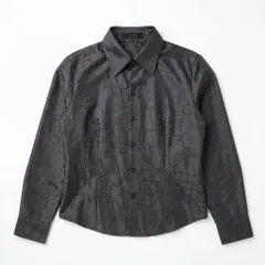 J&R ジェイアンドアール 長袖シャツ ブラウス ブラック Mサイズ 伊太利屋風のサムネイル