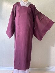 A57愛華 着物 道行 和装コート 縦縞 薄紫 暈し正絹 美品 逸品 - メルカリ
