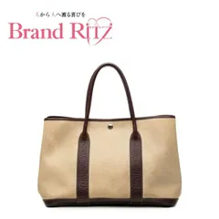 中古 エルメス トートバッグ ハンドバッグ ベージュ ブラウン トワルアッシュ ネゴンダ レディース HERMES 【送料無料】【西神店】のサムネイル