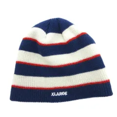 エクストララージ X-LARGE NAUTICA BEANIE ニットキャップ ビーニー 帽子 ボーダー ネイビー ホワイト /FFのサムネイル