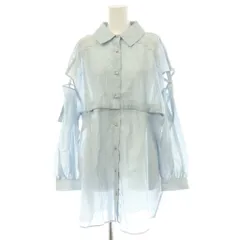 アクシーズファム axes femme POETIQUE ブラウス シャツ M スモークブルー /ES ■MAのサムネイル