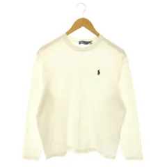 ポロ バイ ラルフローレン Polo by Ralph Lauren コットン ジャージー ロングスリーブ Tシャツ カットソー 長袖 S 白 ホワイト /NR ■OSのサムネイル