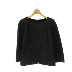 アドーア ADORE ジップアップノーカラージャケット 総裏地 38 ブラック /DO ■OSのサムネイル
