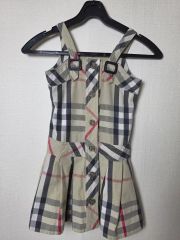 バーバリー　半袖ワンピース　10Y 140 BURBERRY 子供用 半袖ワンピース 10Y 140 150 バーバリー - メルカリ