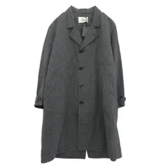 OUTIL ウティ OV-T003 MANTEAU PUPILLIN ペッパー＆ソルト コットン リネン ワーク コート ダークグレー系 2【極上美品】【中古】のサムネイル