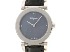 Salvatore Ferragamo サルヴァトーレフェラガモ ウォッチ F50SBQ9909ISB09 時計 F50SBQ9909ISB09 腕時計 ステンレススチール/レザー ブラック クオーツ ブラックパール文字盤 レディース【中古】のサムネイル