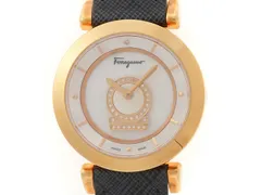 Salvatore Ferragamo サルヴァトーレフェラガモ ウォッチ ミヌエット 時計 FQ4060013 腕時計 ステンレススチール/レザー ブラック クオーツ シェル文字盤 ユニセックス【中古】のサムネイル