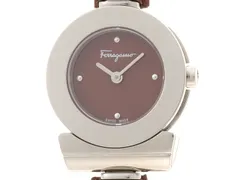 Salvatore Ferragamo サルヴァトーレフェラガモ ウォッチ ガンチーニ 時計 FII040015 腕時計 ステンレススチール/レザー ブラウン クオーツ ブラウン文字盤 レディース【中古】のサムネイル