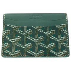 ア*魂様 GOYARD ヴィクトワールウォレット 二つ折り財布 グリーン