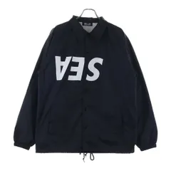 WIND AND SEA (ウィンダンシー) 23AW ×GOD SELECTION XXX COACH JACKET ゴッドセレクションXXX プリントロゴ ナイロンコーチジャケット ブラックのサムネイル