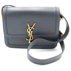 SAINT LAURENT PARIS (サンローランパリ) ソルフェリーノ スモール ショルダーバッグ ミニバッグ グレー レザー 634306 ゴールド金具のサムネイル