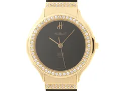 HUBLOT ウブロ クラシック MDM 140.10.5 腕時計 K18イエローゴールド K18YG/ラバー ブラック文字盤 クオーツ レディース【中古】472のサムネイル