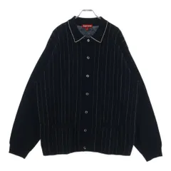 SUPREME (シュプリーム) 25SS Herringbone Cardigan ヘリンボーン ストライプ ウール ニットカーディガン ブラックのサムネイル