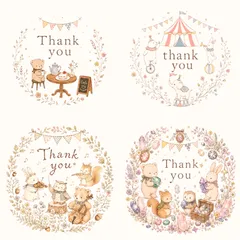 ✿Thank youシール