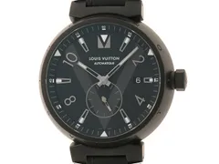 LOUIS VUITTON ルイ・ヴィトン ウォッチ タンブール オールブラック デイト 時計 Q1D22 腕時計 ステンレススチール/本革 ブラック メンズ【中古】433のサムネイル